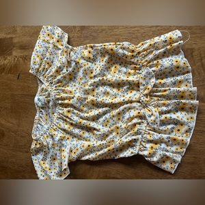 Lily Bleu Sunflower Top with Little Bow on the Front